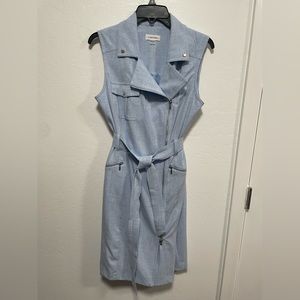 Calvin Klein Blue Moto Dress